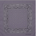 Gray Fashion Bandana with Custom Imprint